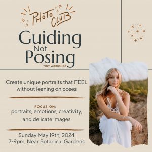 {FINISHED} Guiding not Posing [in-person] tiny Workshop